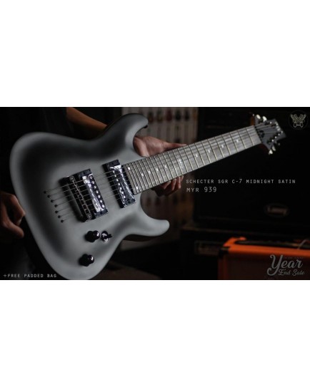 SCHECTER SGR C-7 MIDNIGHT SATIN BLACK (NEW)